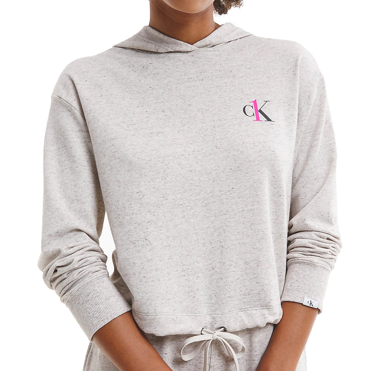 Calvin Klein L/S Lounge Hoodie Femme CK One Buff Heather