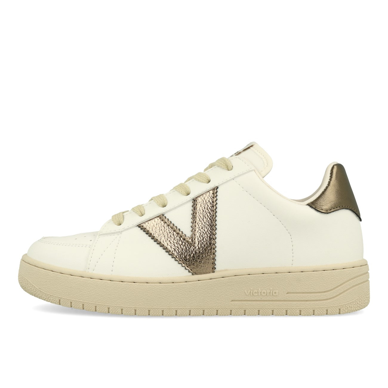 Victoria Siempre Basket Vegana Metalizado Baskets Femme Platine