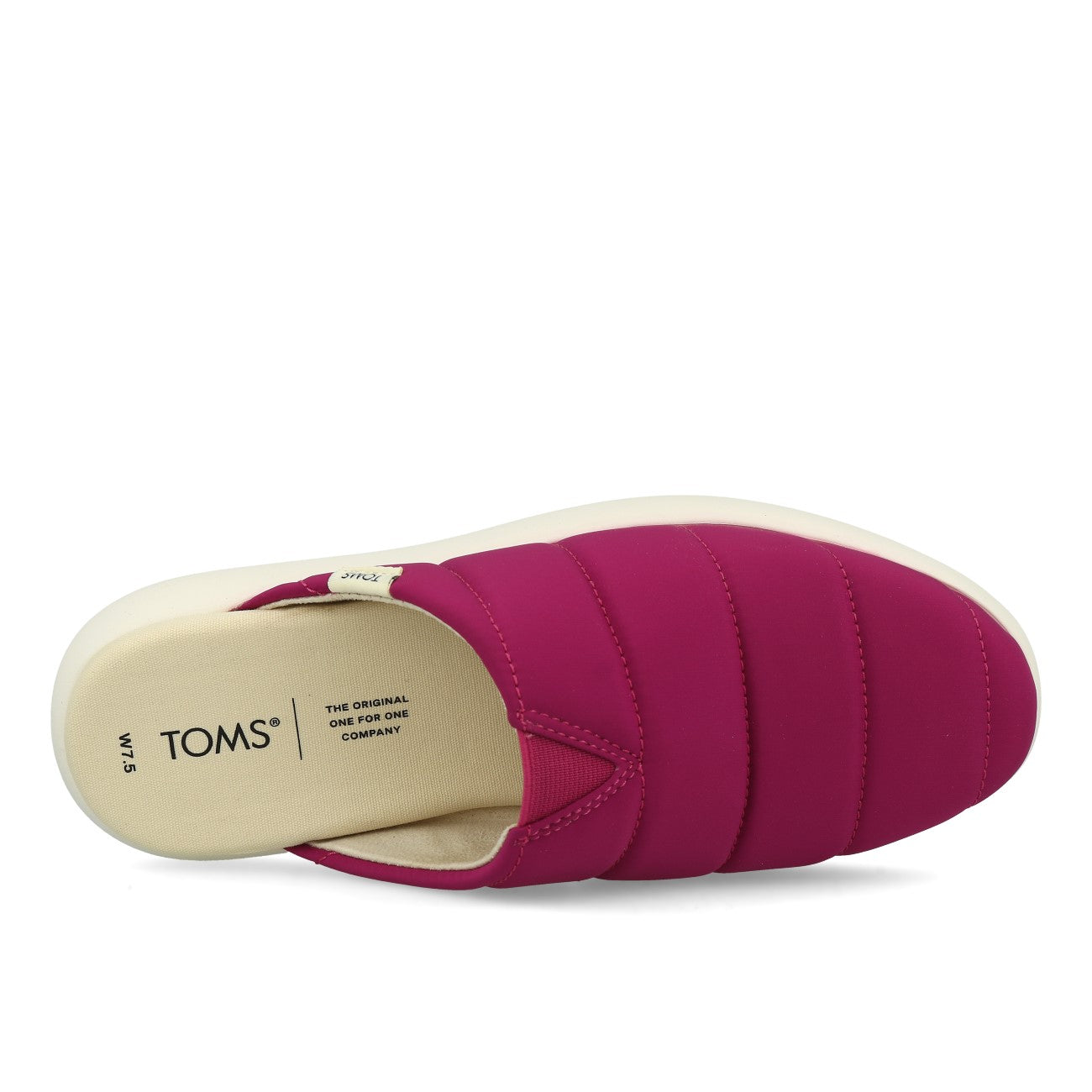 Toms Womens Alpargata Mallow Mule Femme Dark Fuchsia Matte Woven
