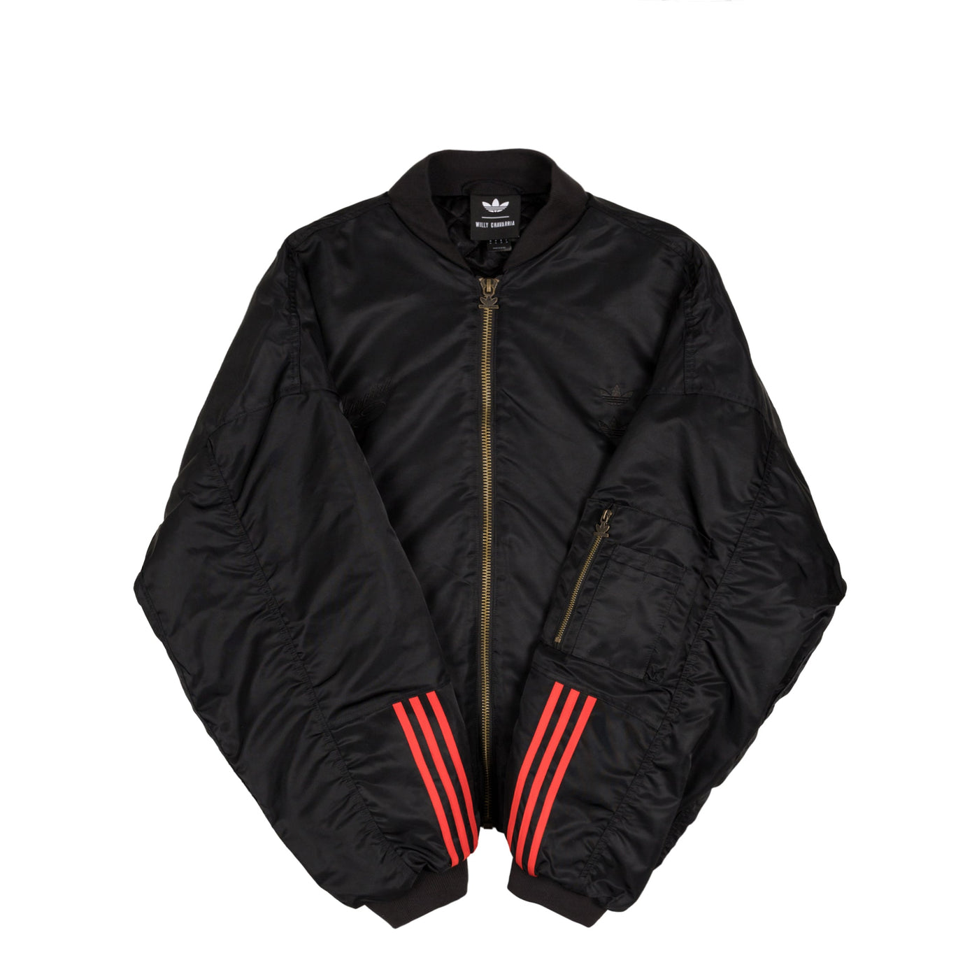 Blouson aviateur en satin Adidas x Willy Chavarria