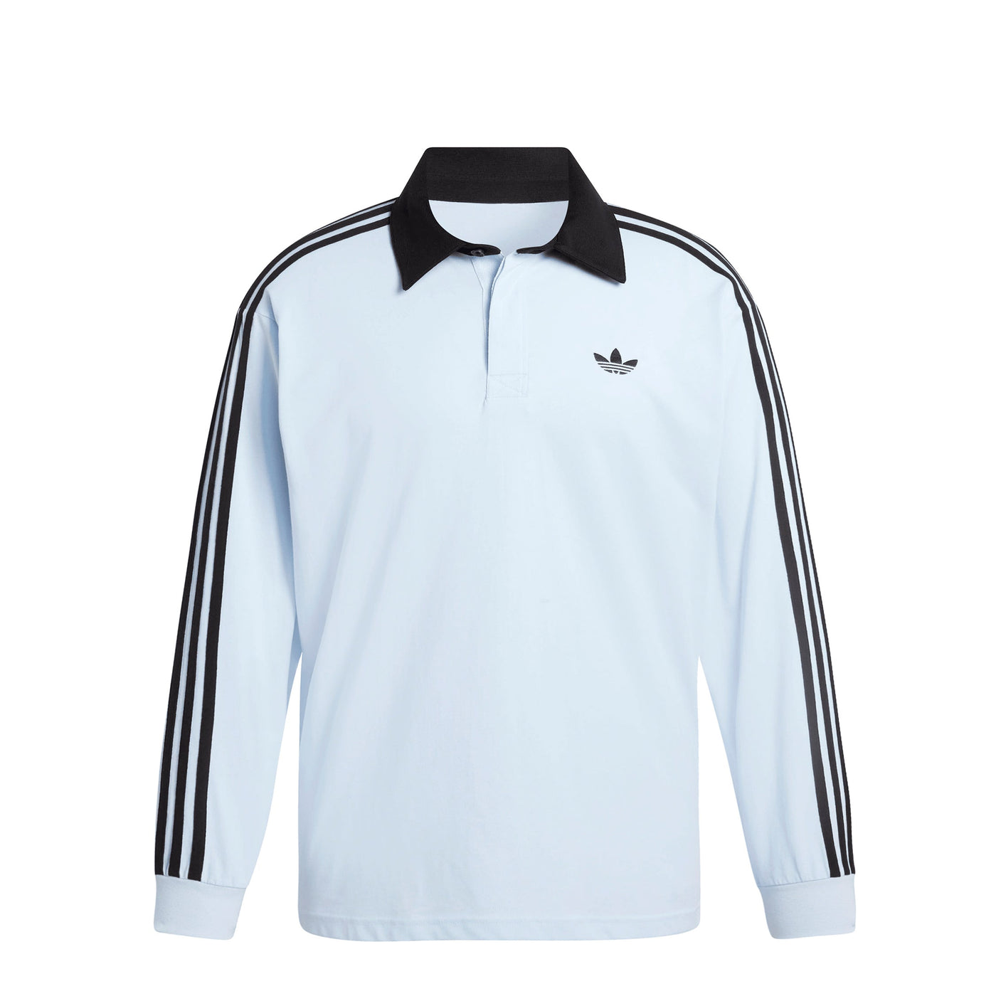 Polo à manches longues de rugby Adidas 3 bandes