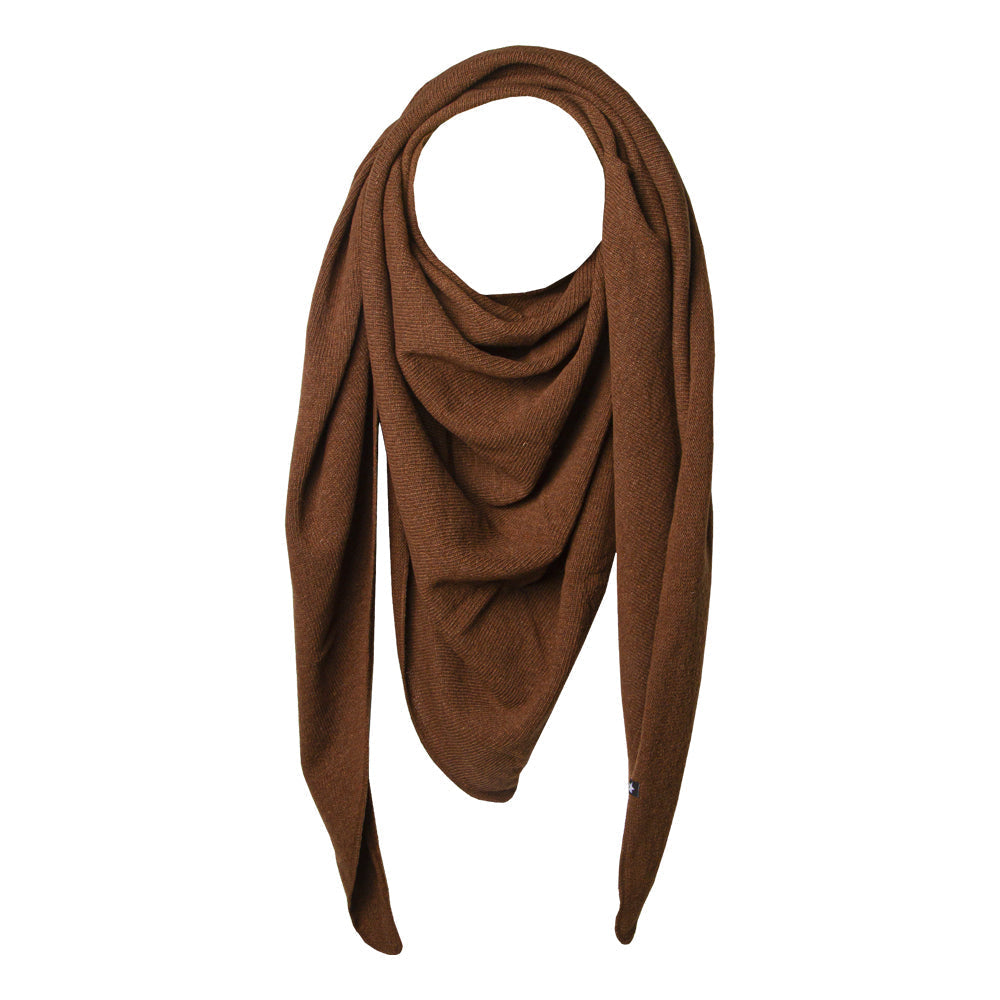 Esperando Zoe foulard triangulaire marron foncé