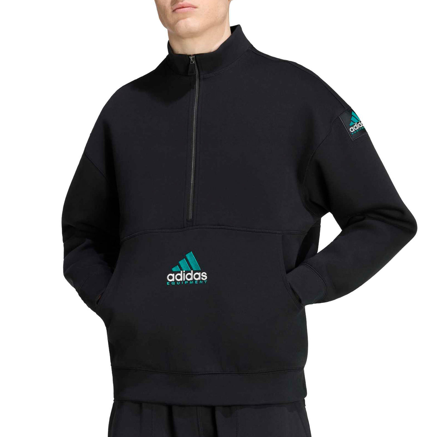 Adidas Haut en maille à quart de zip Equipment