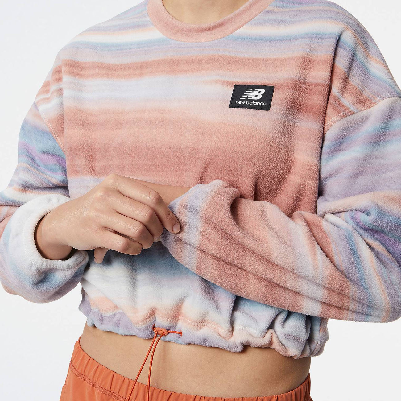 New Balance NB All Terrain Print Crew Femme Blanc Multi