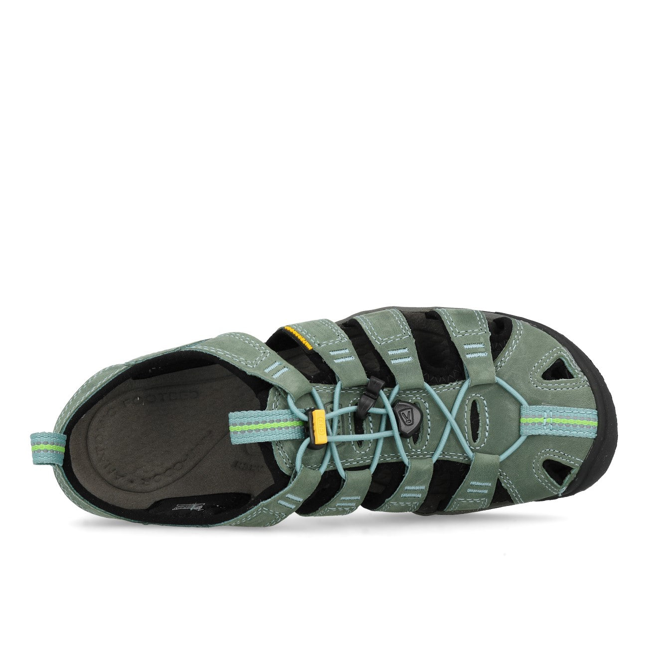 Keen Clearwater CNX Leather Femme Mineral Blue Yellow
