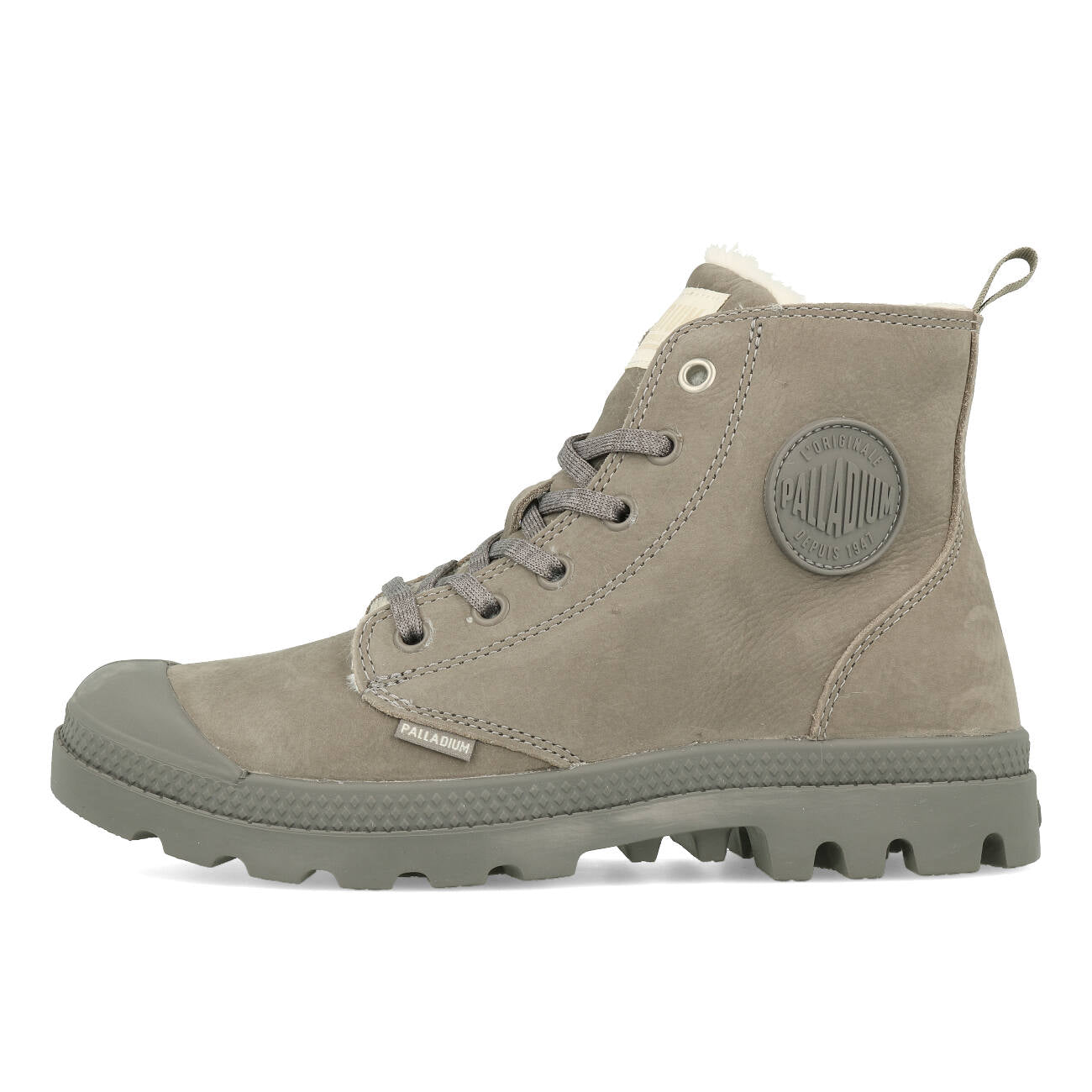 Palladium Pampa Hi Zip WL Femme Cloudburst Charcoal Gray