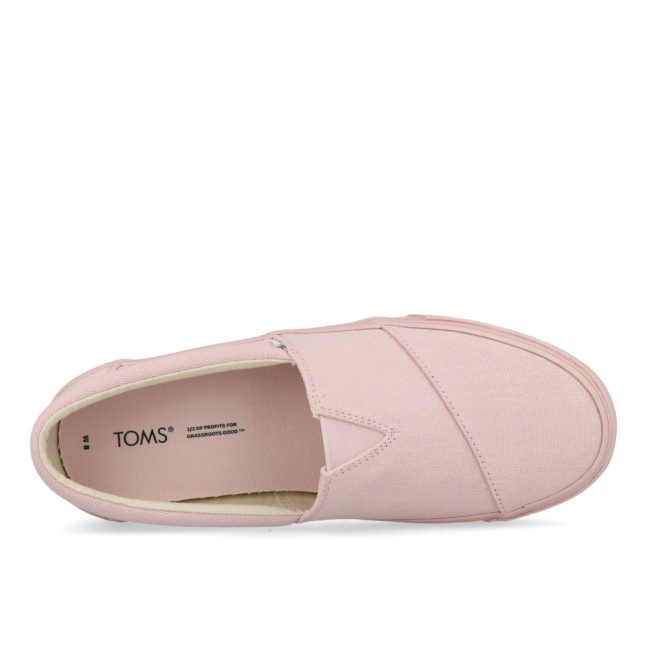 Toms Alpargata Fenix Slip On Femme Toile Lavée Rose Craie