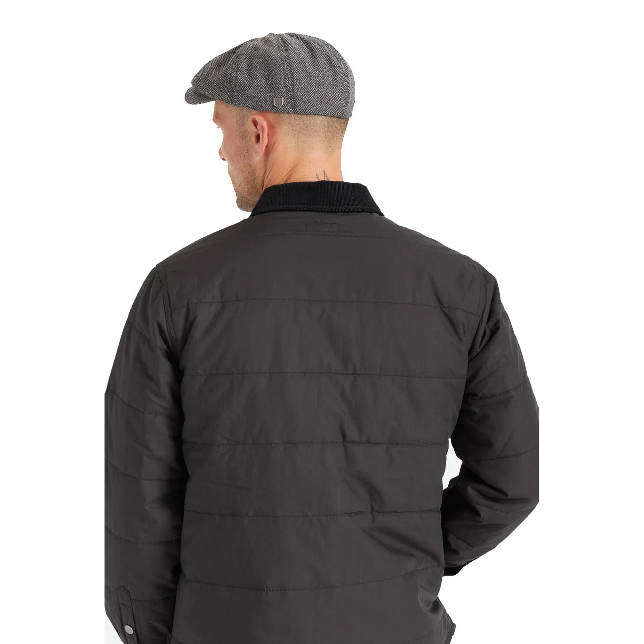 Brixton Brood Casquette plate gris noir