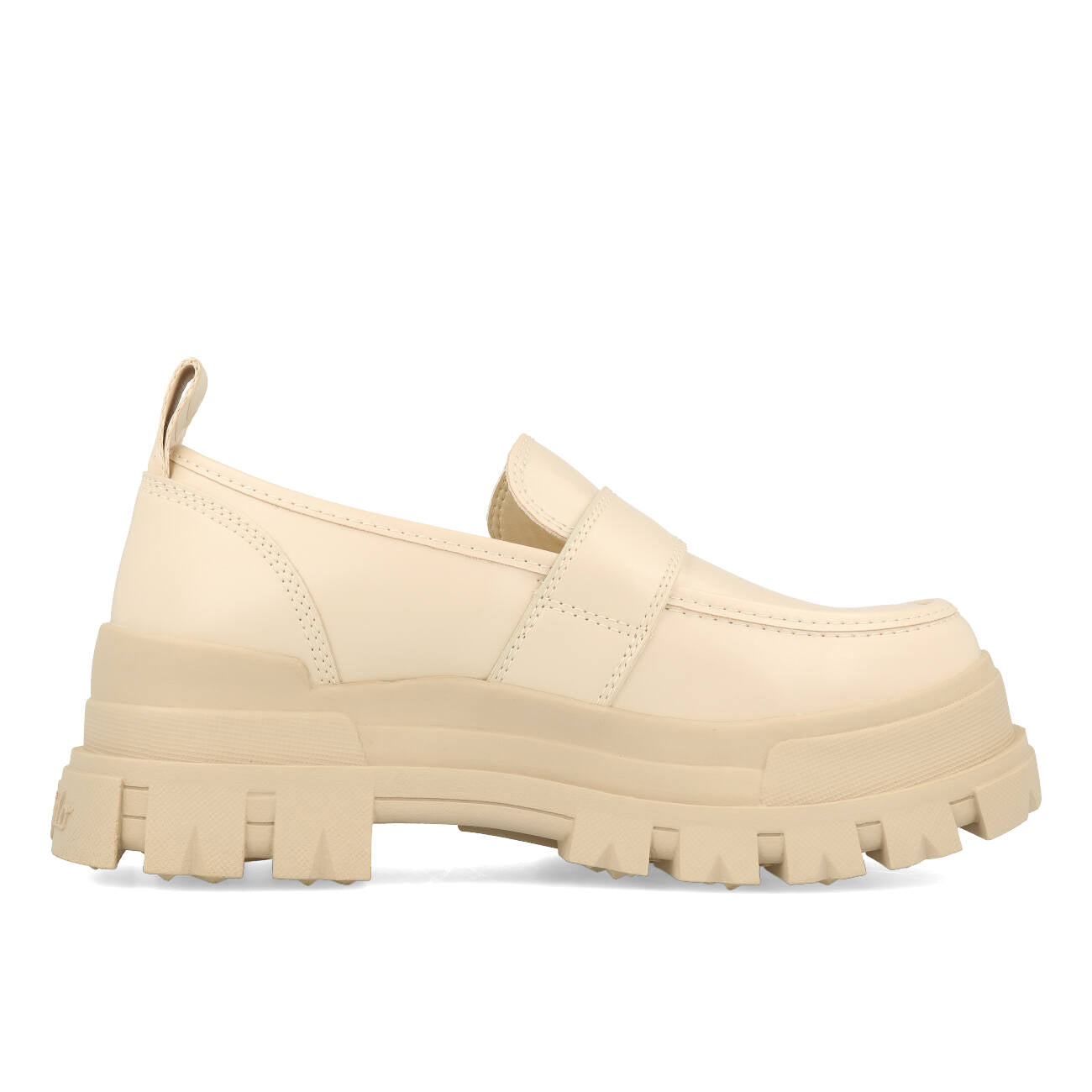 Buffalo Aspha Loafer Buckle Shoe Plat Femme Vegan Box Nappa Beige