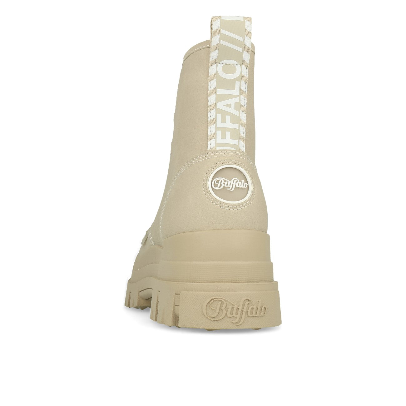 Buffalo Aspha Rld Bootie Flat Femme Imitation Nubuck Crème