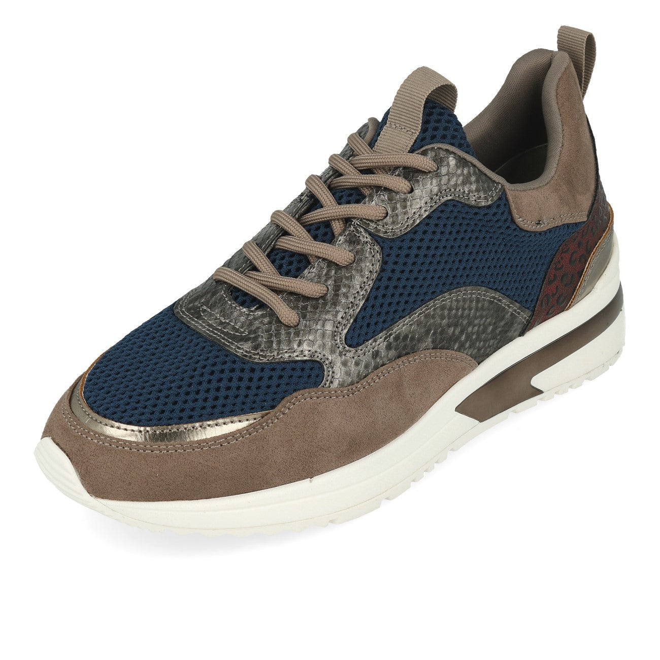 La Strada 2003018 Baskets Femme Taupe Micro Multi