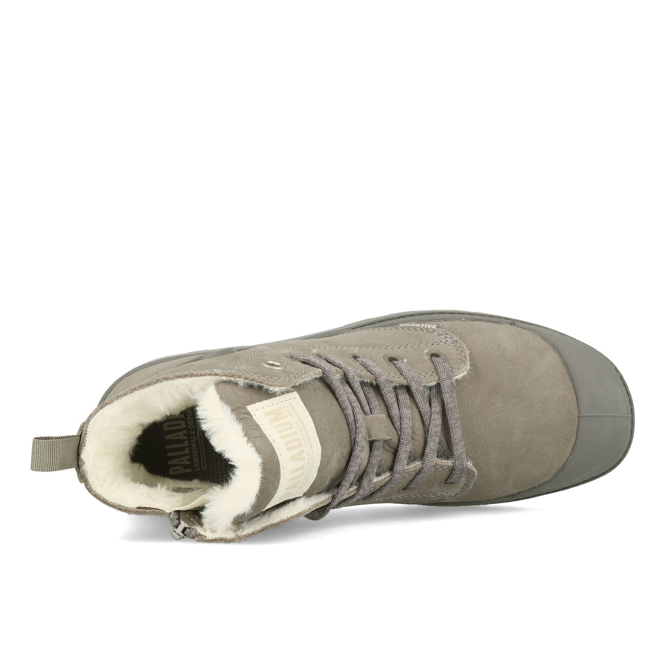 Palladium Pampa Hi Zip WL Femme Cloudburst Charcoal Gray