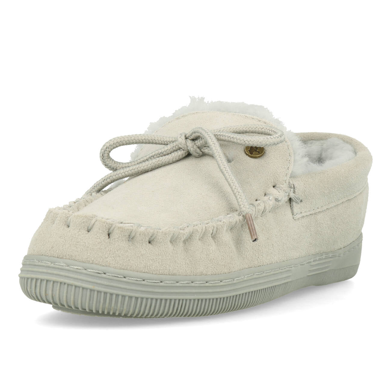Warmbat Koala Women Suede Chaussons Femme Bleu Glacier