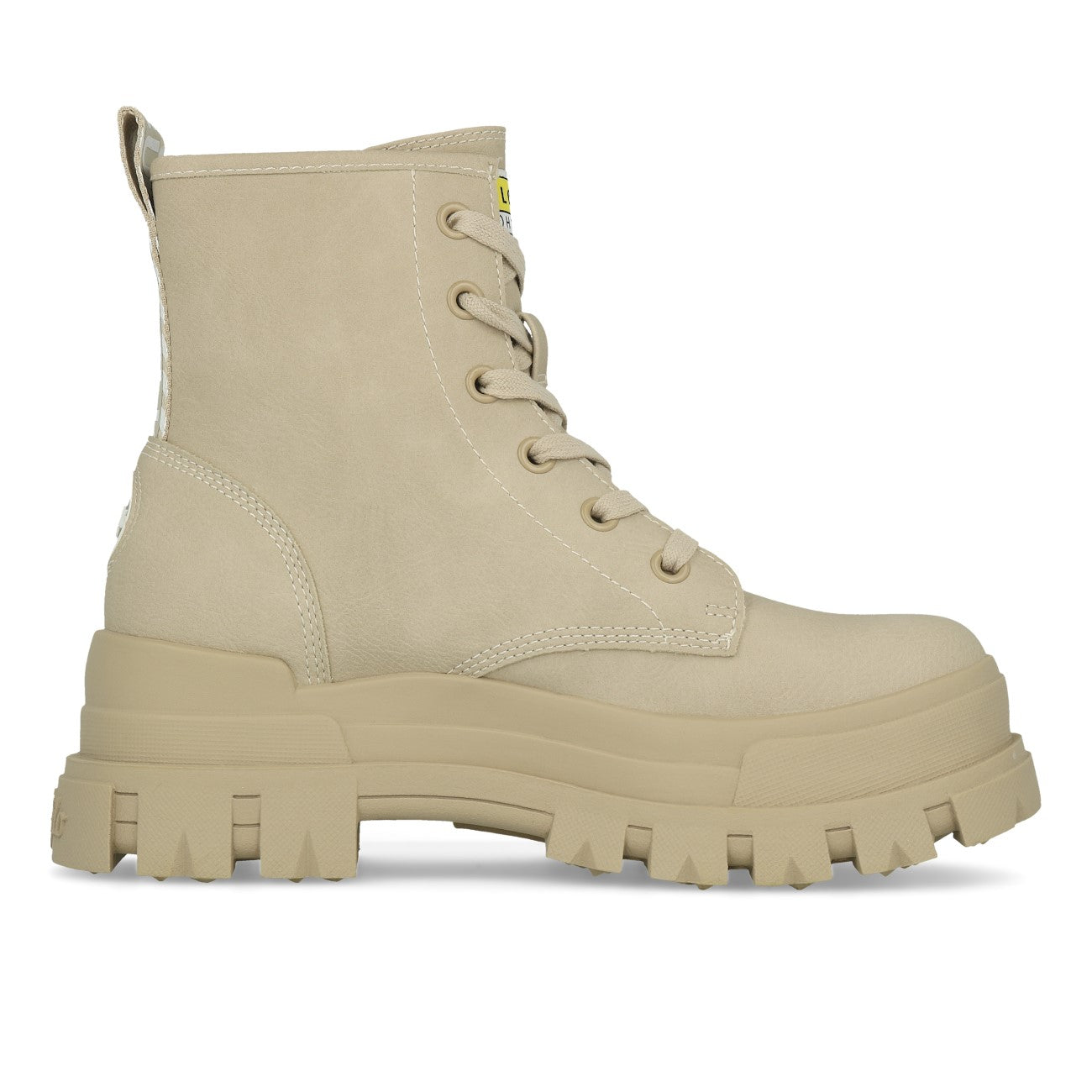 Buffalo Aspha Rld Bootie Flat Femme Imitation Nubuck Crème