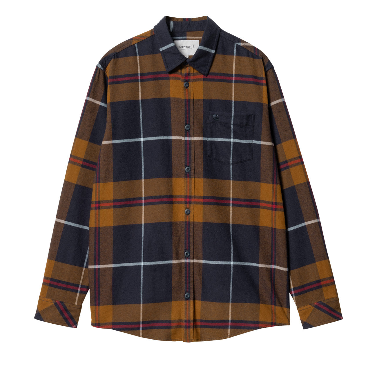 Chemise Carhartt WIP L/S Garnett Garnett Check Deep H Brown