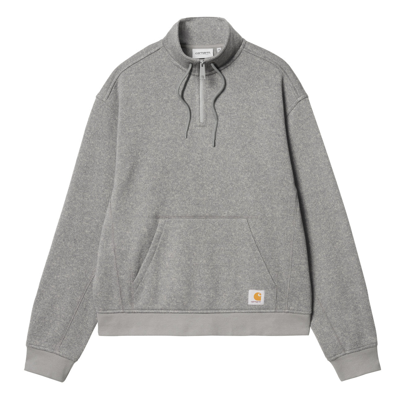 Carhartt WIP Luther Half Zip Sweatshirt Homme Misty Grey Heather