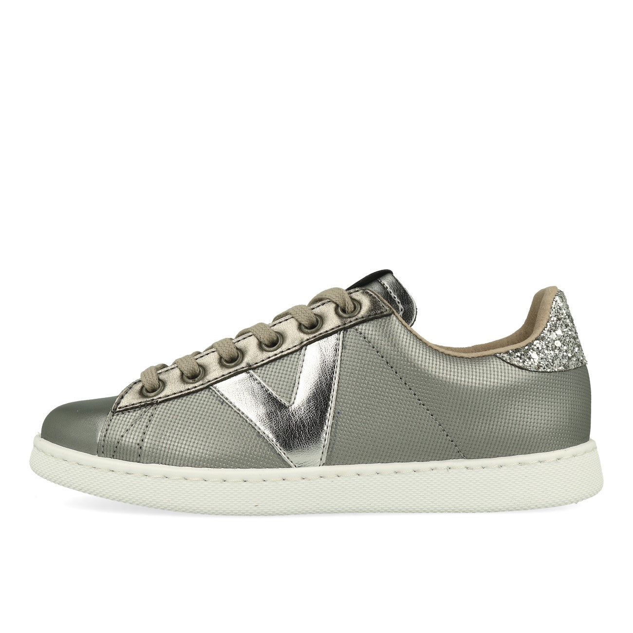 Victoria Tennis Métallisé Femme Sneaker Anthracite