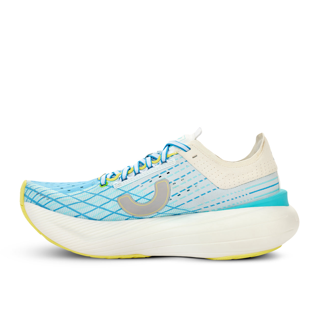 True Motion U-TECH Solo 2 Femme White Oyster Mushroom Malibu Blue