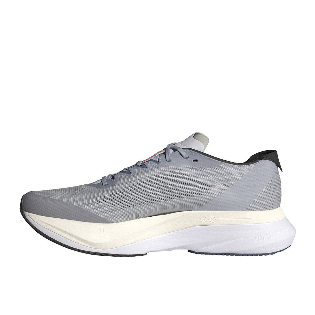 adidas Adizero Boston 12 M Homme Gris Rouge Solaire