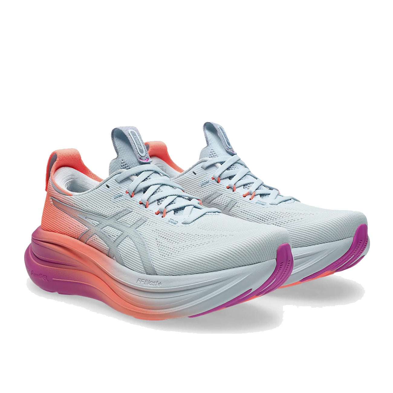 Asics Gel-Nimbus 28 Femme Sunny Sizzle Sky Digital Sakura