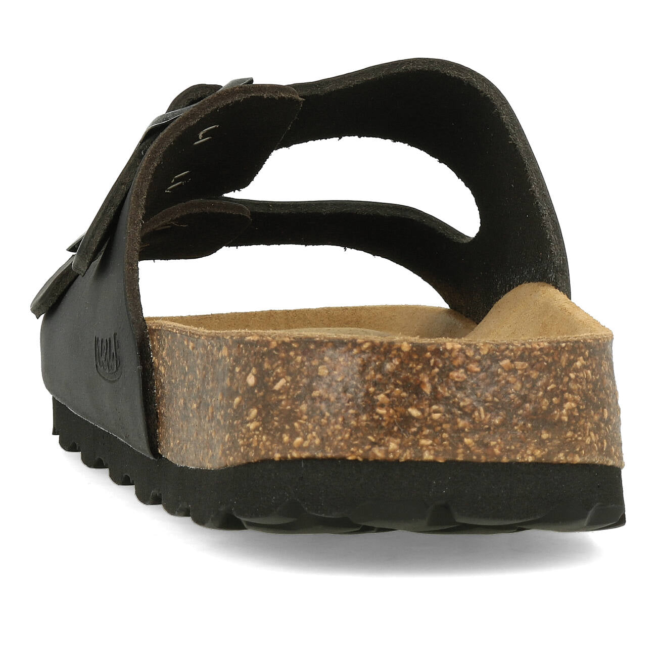 Neu-B Baviera Sandale en cuir huilé noir