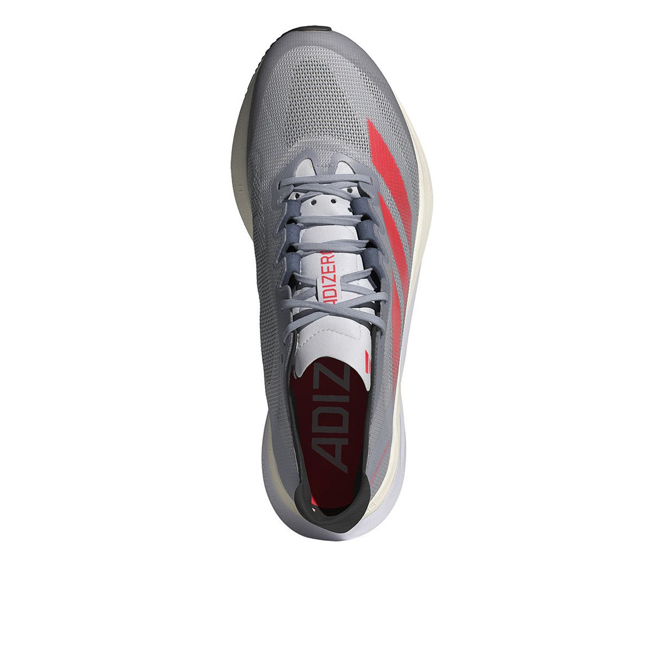 adidas Adizero Boston 12 M Homme Gris Rouge Solaire