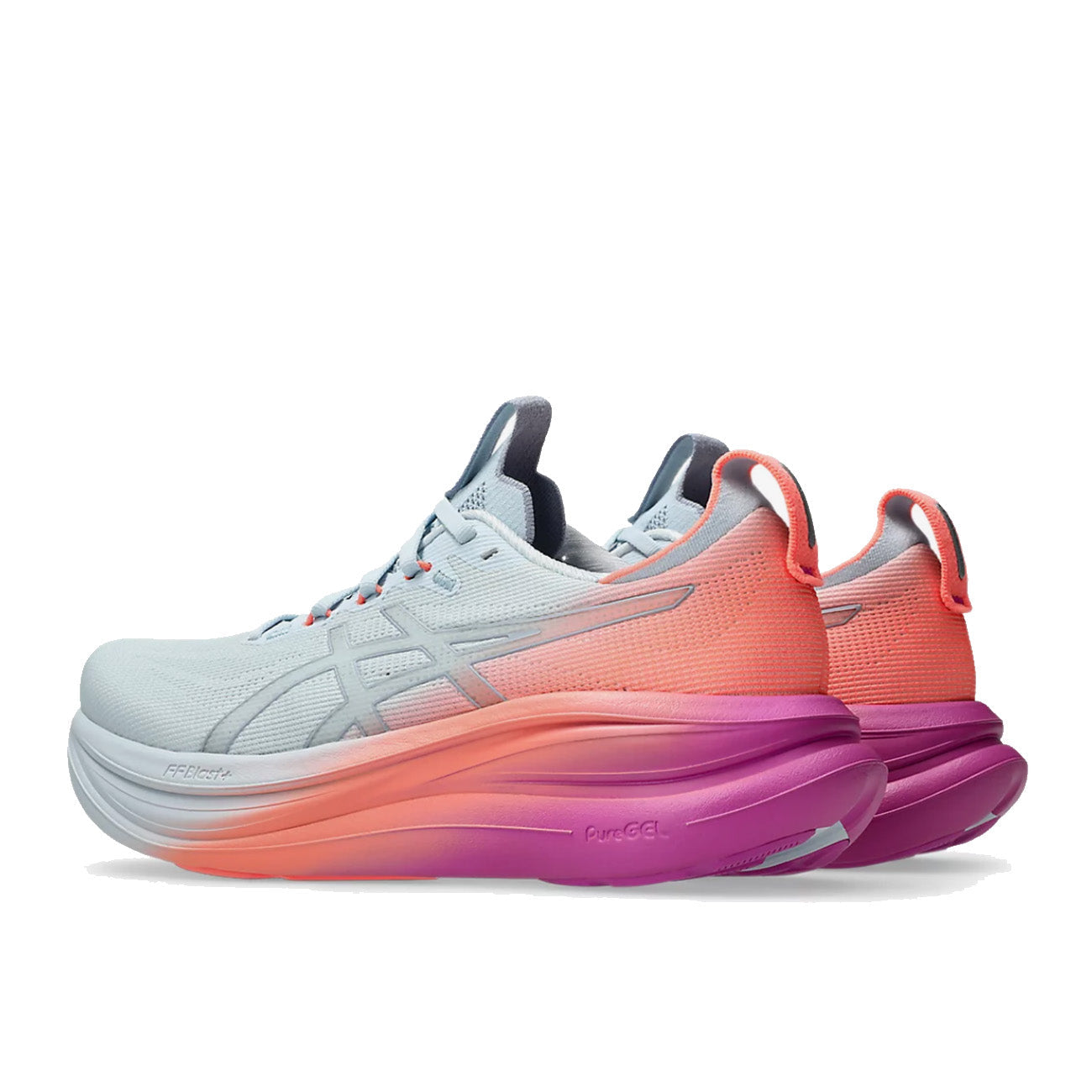 Asics Gel-Nimbus 28 Femme Sunny Sizzle Sky Digital Sakura