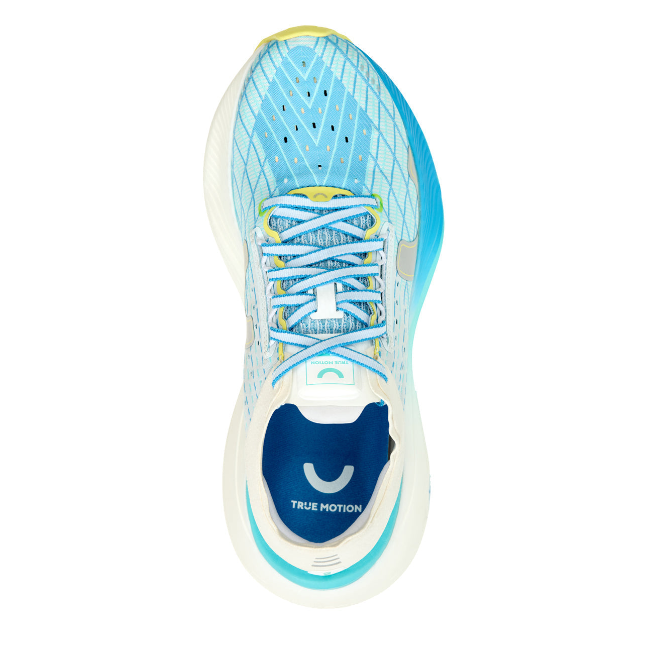 True Motion U-TECH Solo 2 Femme White Oyster Mushroom Malibu Blue