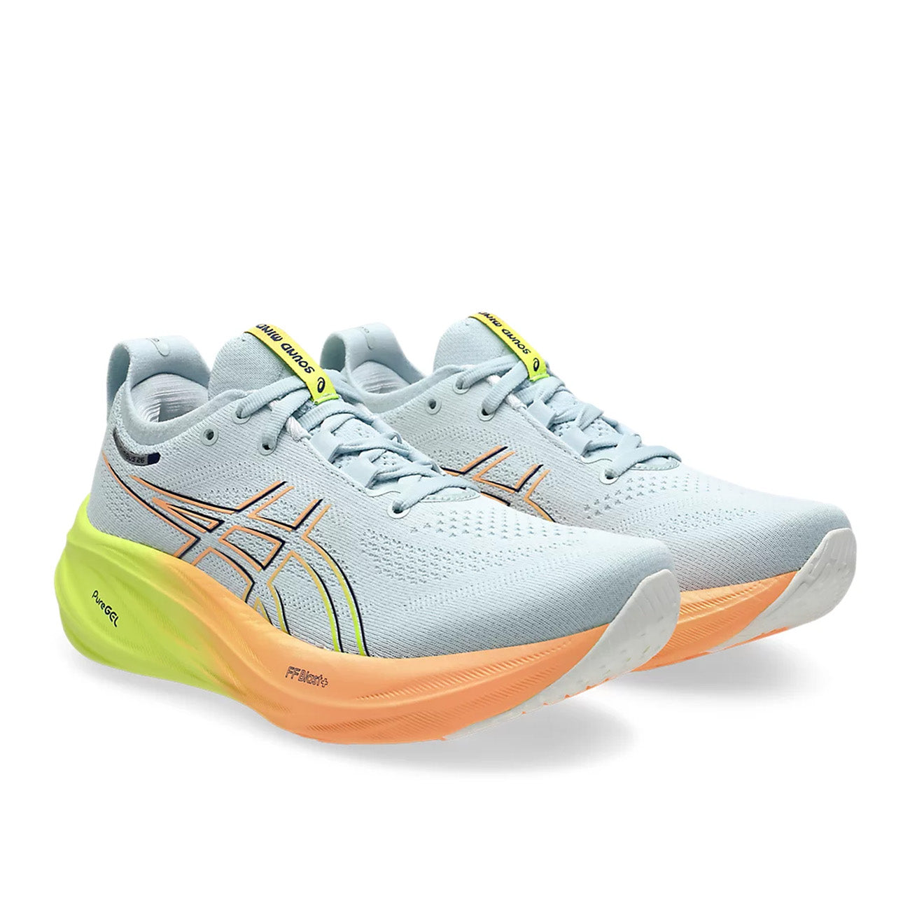 Asics Gel-Nimbus 26 PARIS Femme Cool Grey Safety Yellow