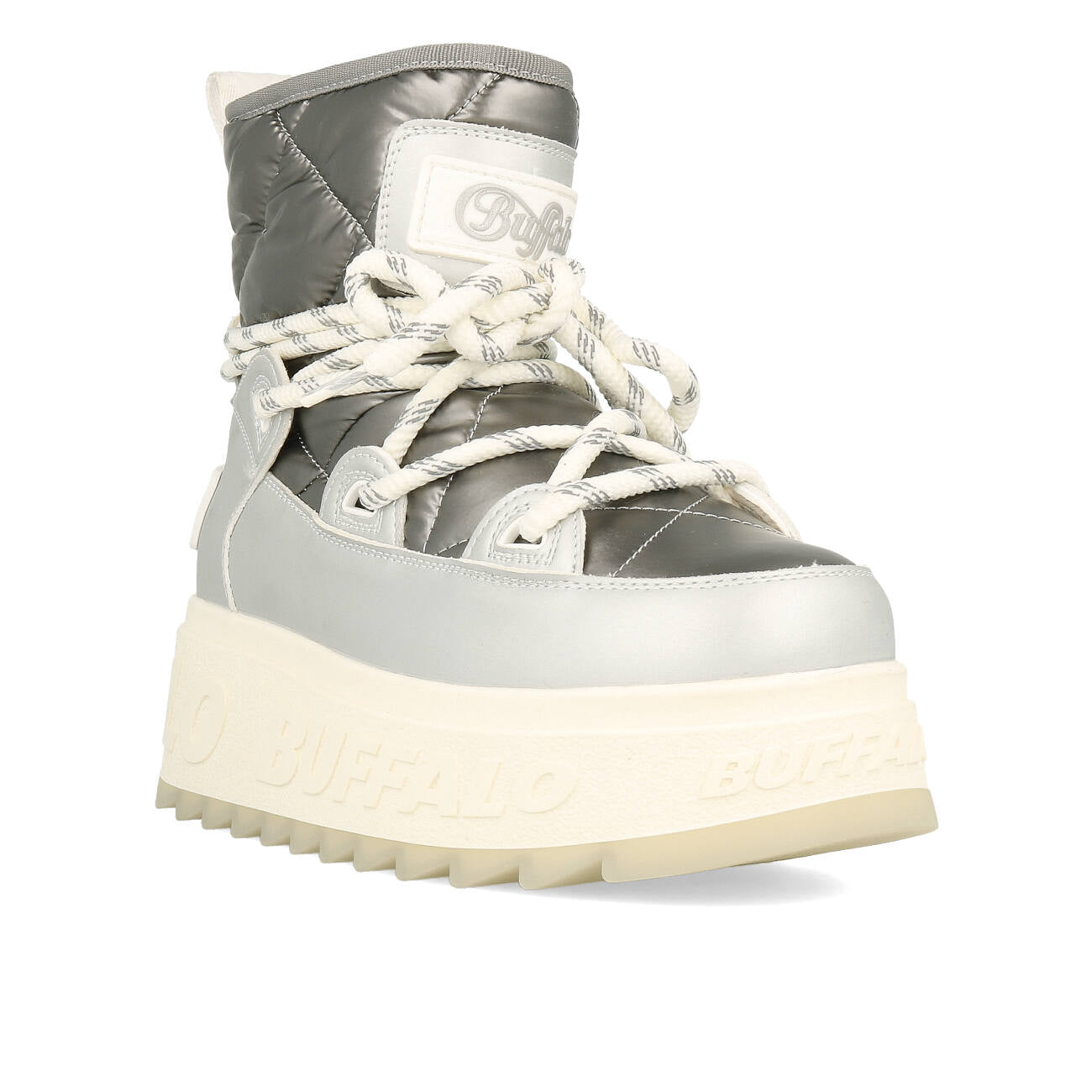 Buffalo Eliza Snow Boot Vegan Nappa Argent
