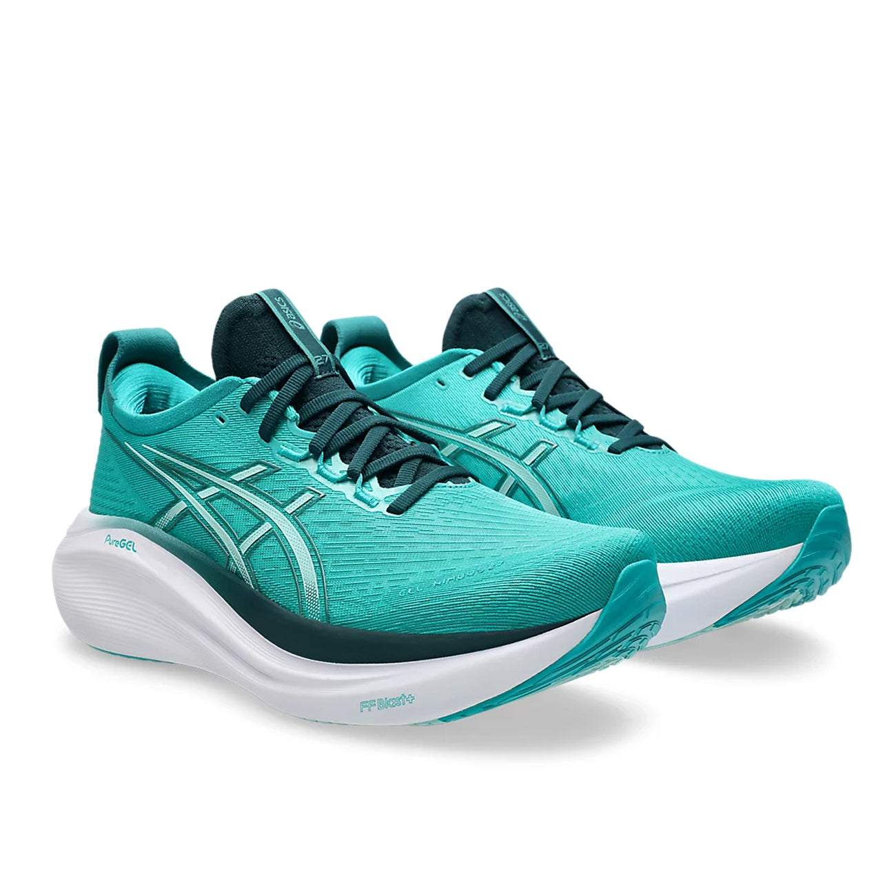 Asics Gel-Nimbus 27 Homme Wave Teal Saxon Green