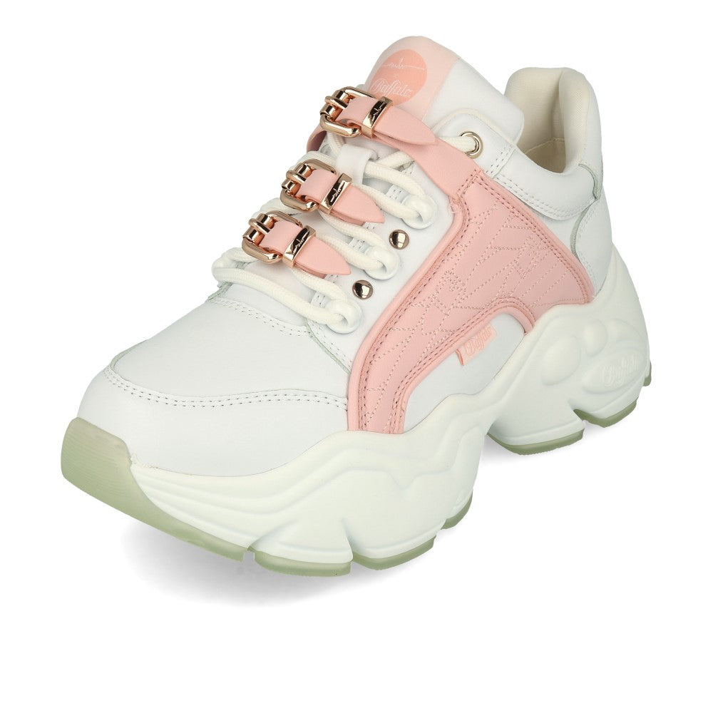 Buffalo MH X Buffalo Binary Sneaker Blanc Rose