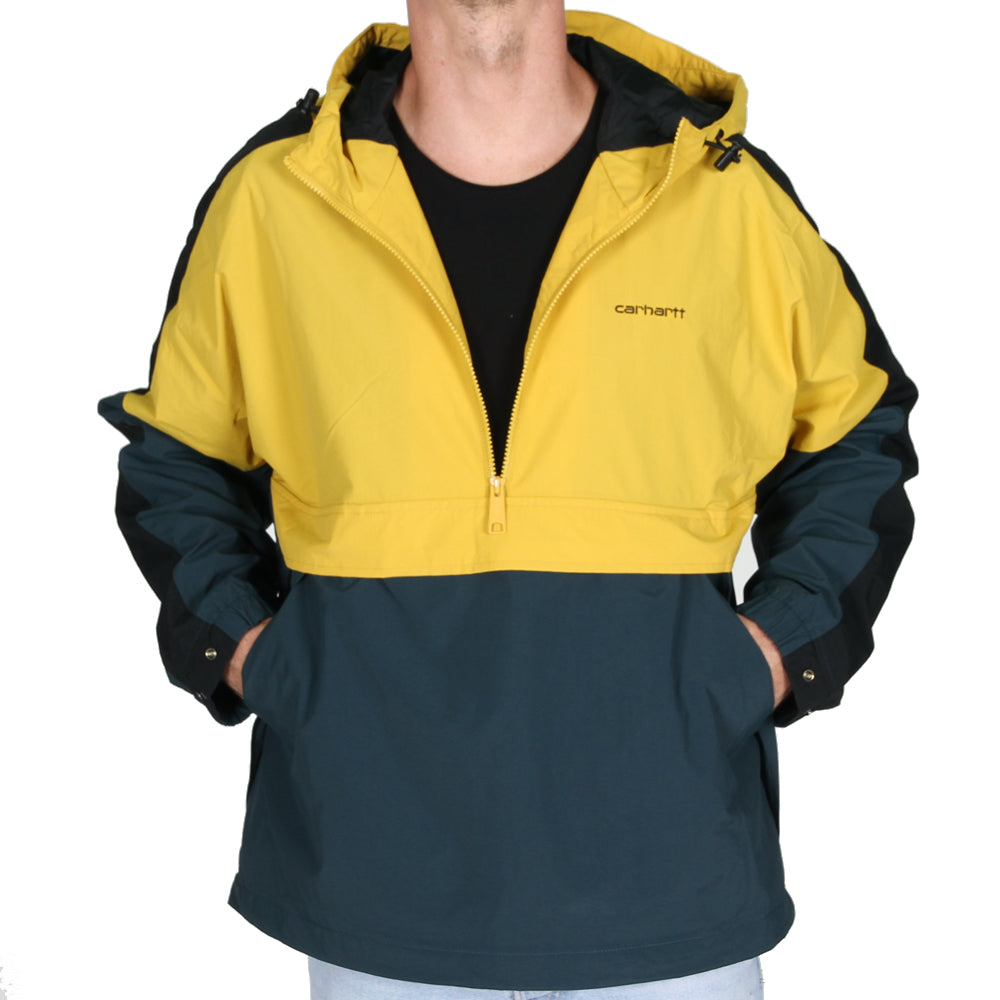 Veste pull Carhartt WIP Barnes Colza Duck Blue Black