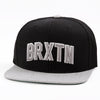 Casquette Snapback Brixton Hamilton Noire Gris Clair Chiné