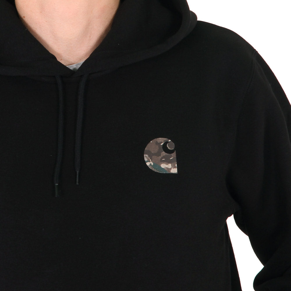 Carhartt WIP Hooded Camo Mil Sweat Noir
