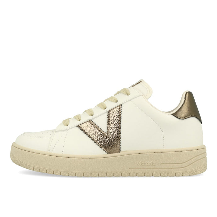 Victoria Siempre Basket Vegana Metalizado Baskets Femme Platine