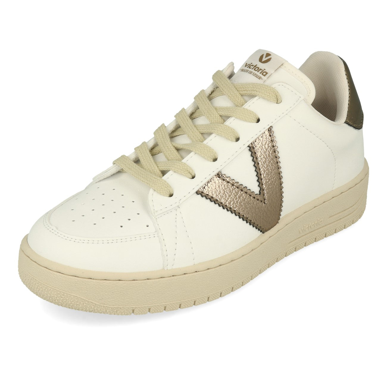 Victoria Siempre Basket Vegana Metalizado Baskets Femme Platine