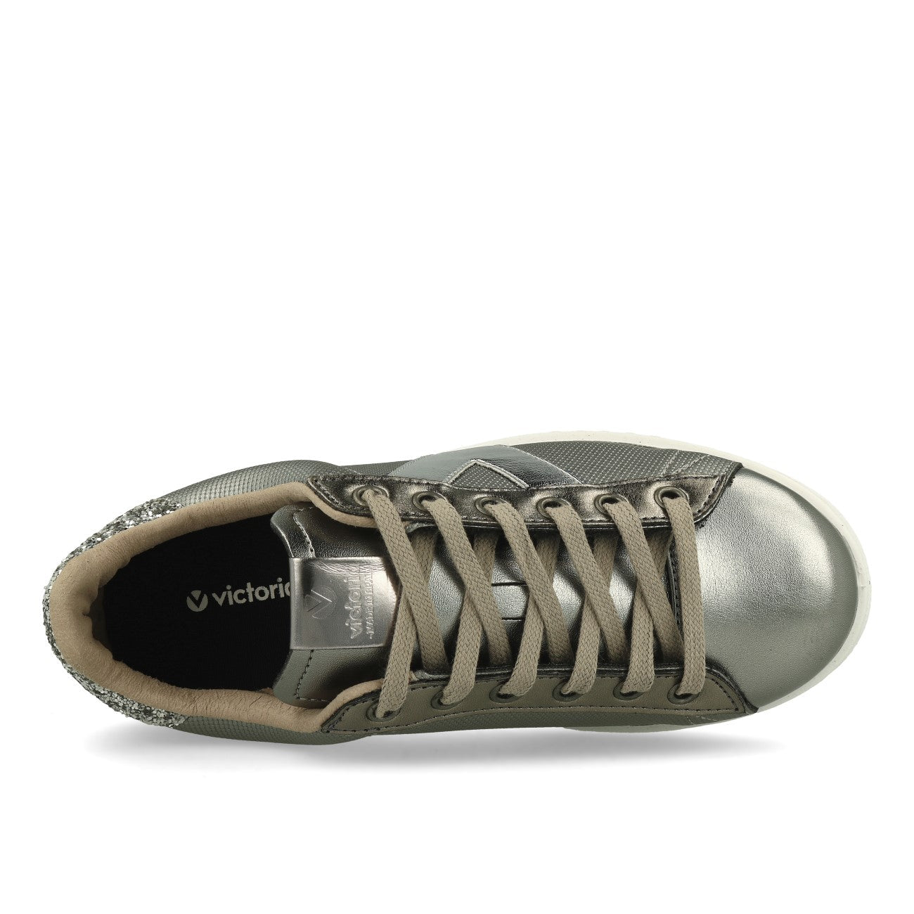 Victoria Tennis Métallisé Femme Sneaker Anthracite