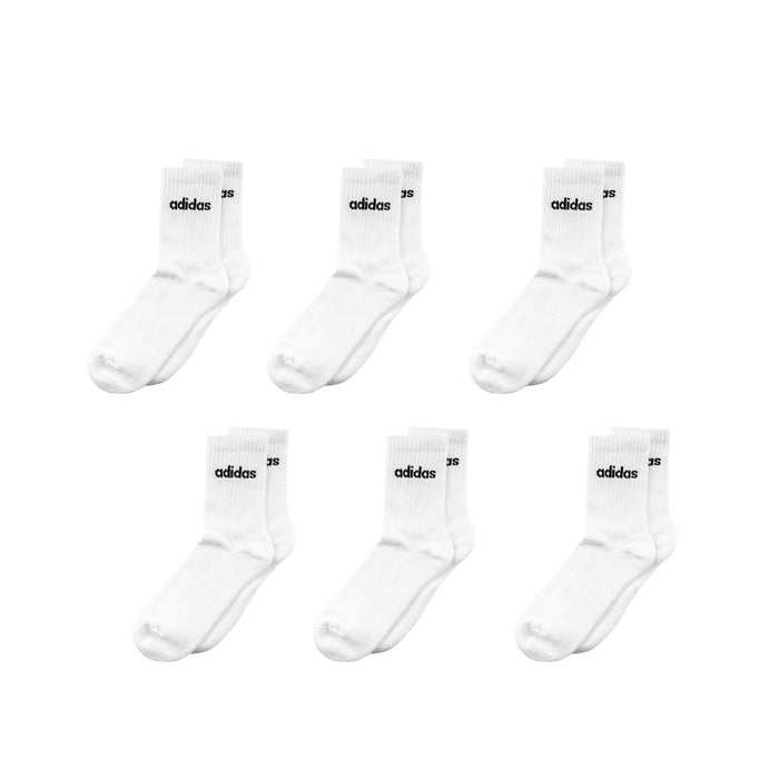 Lot de 6 paires de chaussettes montantes rembourrées Adidas Linear