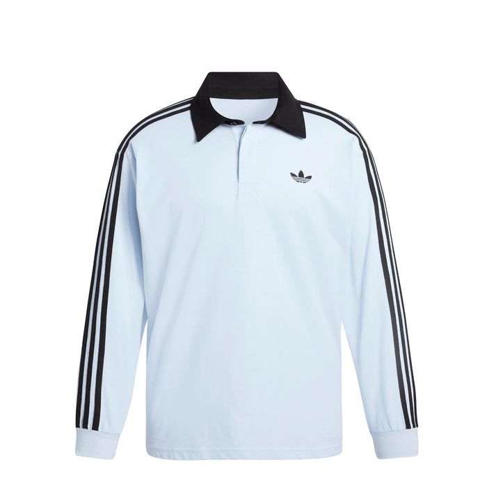 Polo à manches longues de rugby Adidas 3 bandes