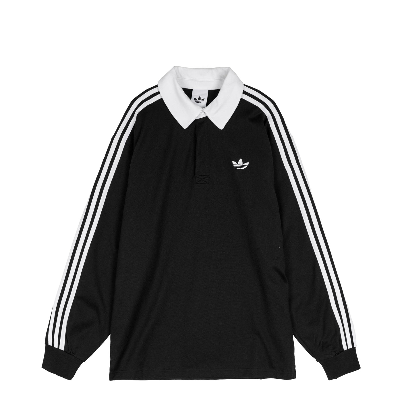 Polo à manches longues de rugby à 3 bandes Adidas