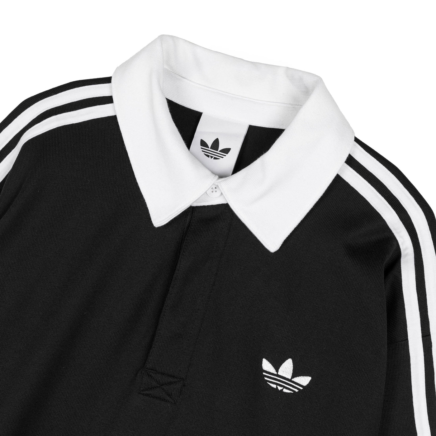 Polo à manches longues de rugby à 3 bandes Adidas