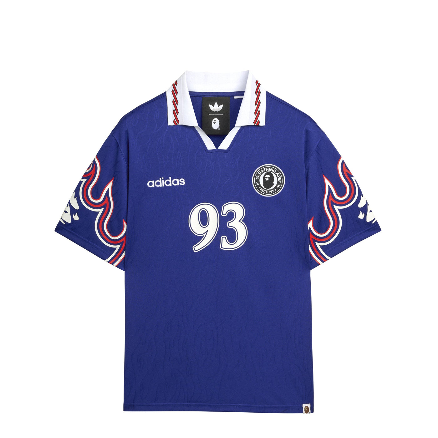 Adidas	x Bape Maillot Flamme Manches Courtes