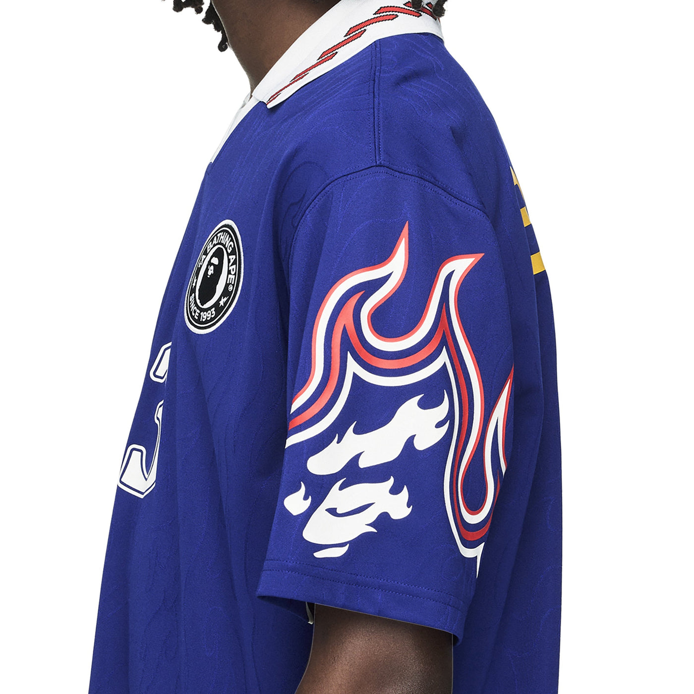 Adidas	x Bape Maillot Flamme Manches Courtes