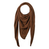 Esperando Zoe foulard triangulaire marron foncé