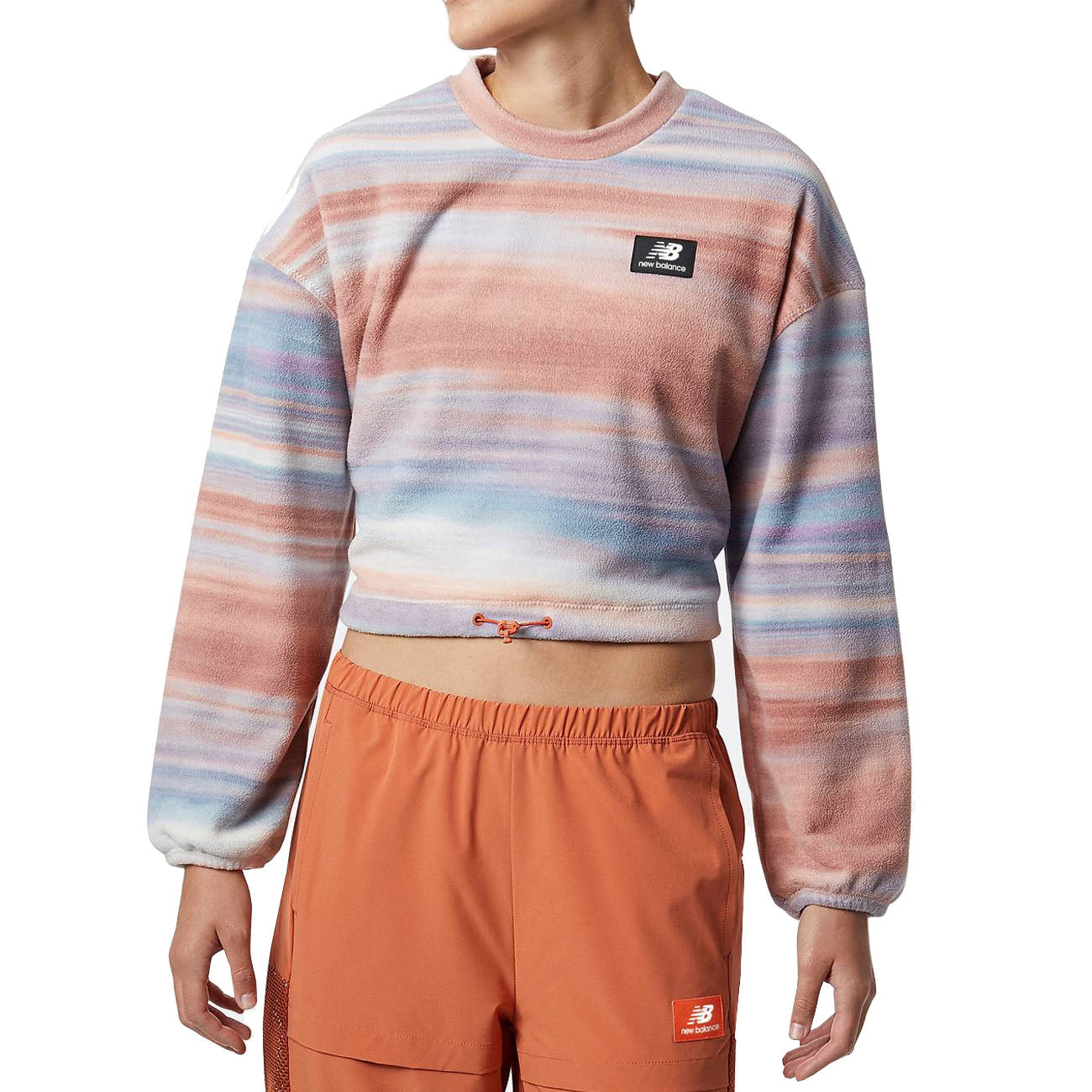 New Balance NB All Terrain Print Crew Femme Blanc Multi