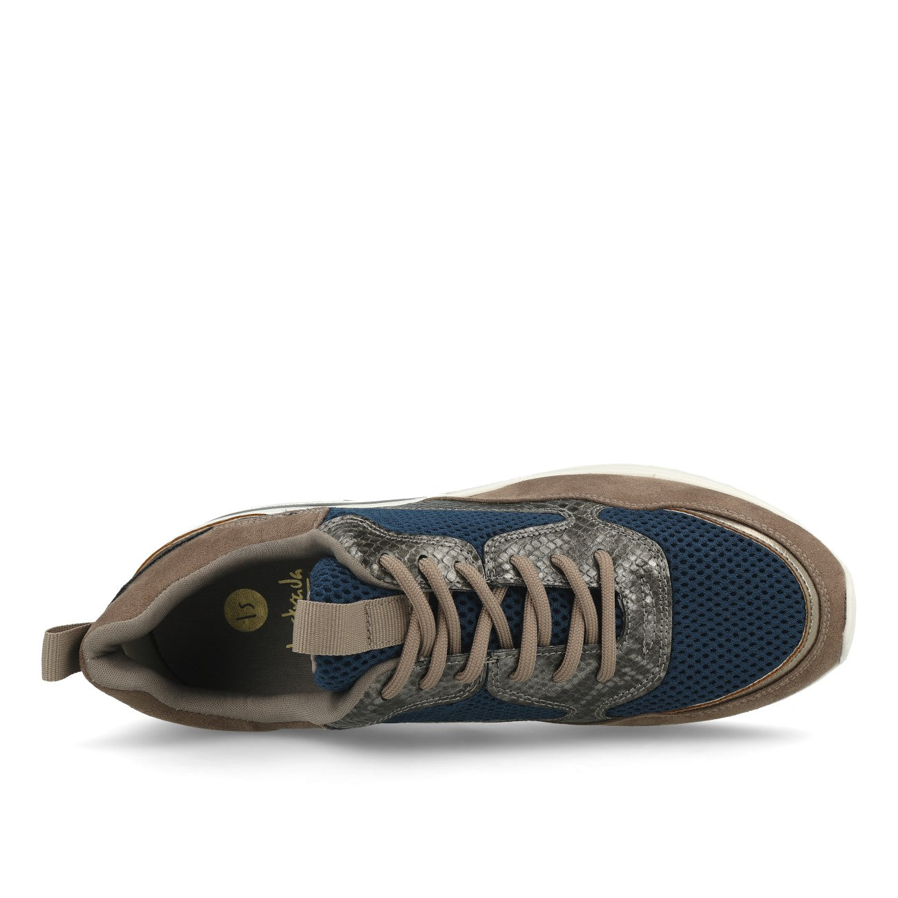 La Strada 2003018 Baskets Femme Taupe Micro Multi