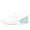 La Strada 2101381 Baskets Femme Blanc Tricoté Contrefort Bleu