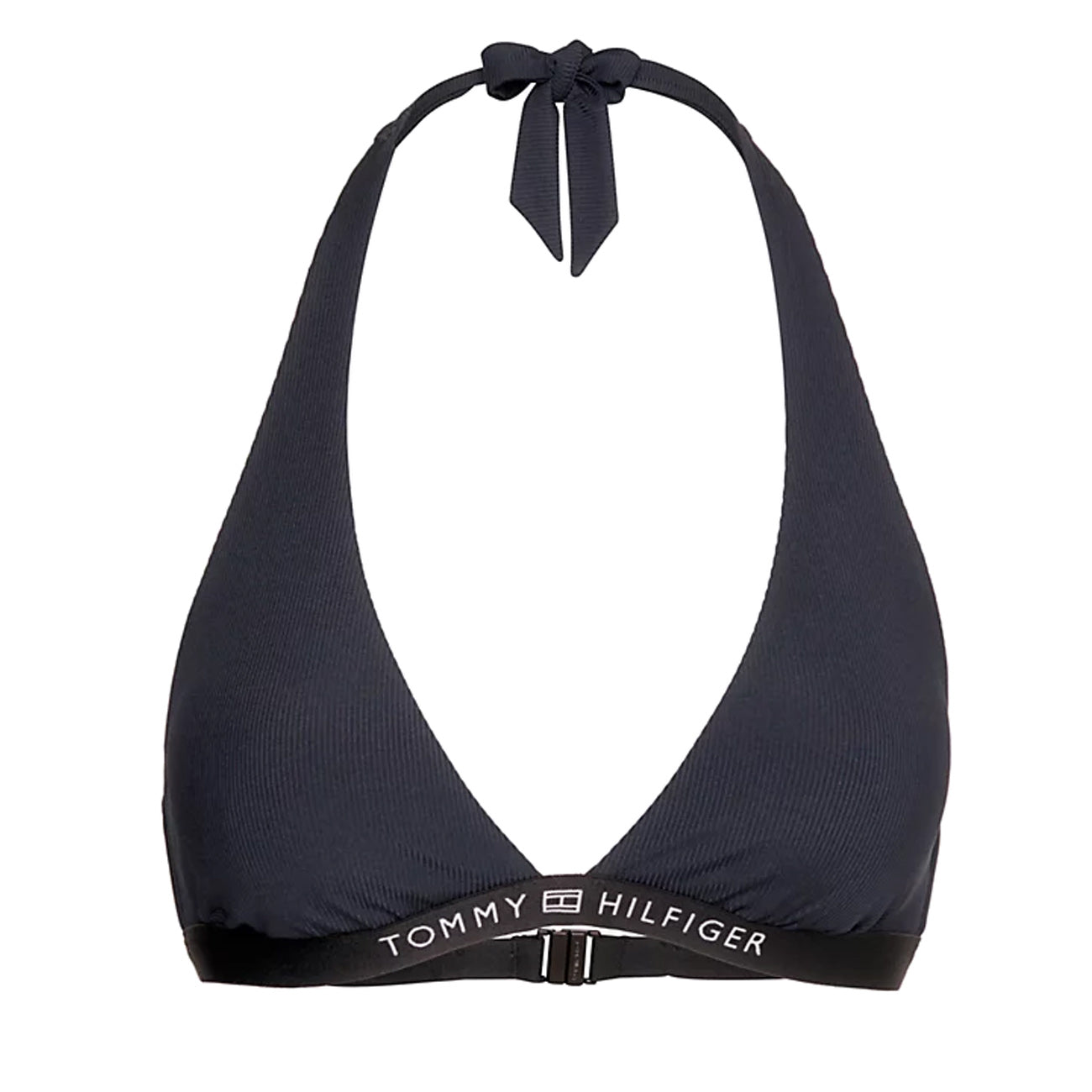Tommy Hilfiger Haut de maillot de bain triangle à col montant Femme Black