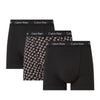 Calvin Klein Lot de 3 boxers homme en coton stretch coupe classique Noir, noir, motif étoile de rêve